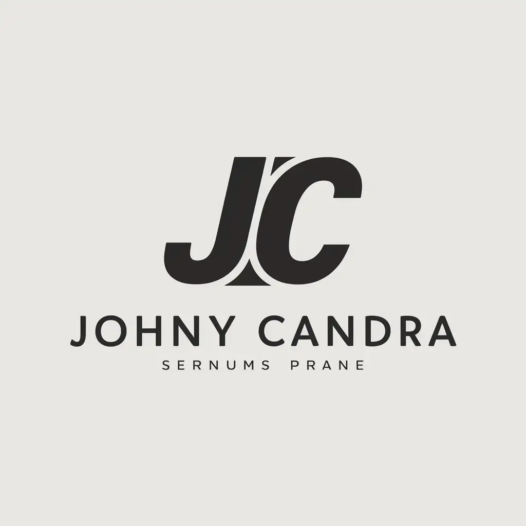 a logo design,with the text "Johny Candra", main symbol:JC,Moderate,be used in Others industry,clear background