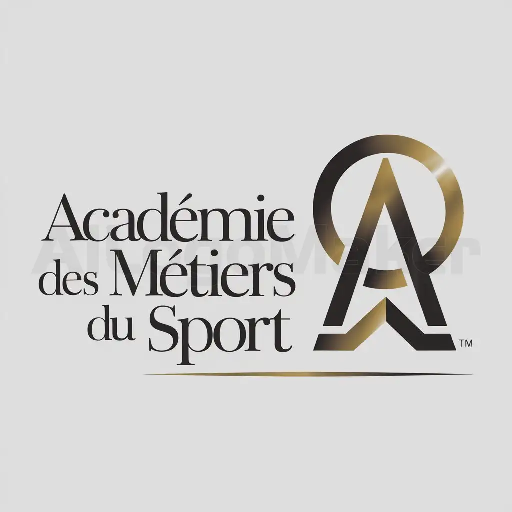 a logo design,with the text "Académie des métiers du sport", main symbol:ASP,Moderate,clear background