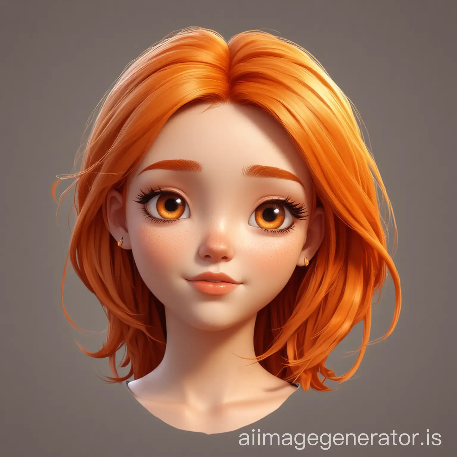Cartoon-Avatar-of-a-Girl-with-Orange-Hair-Against-Crescent-Background