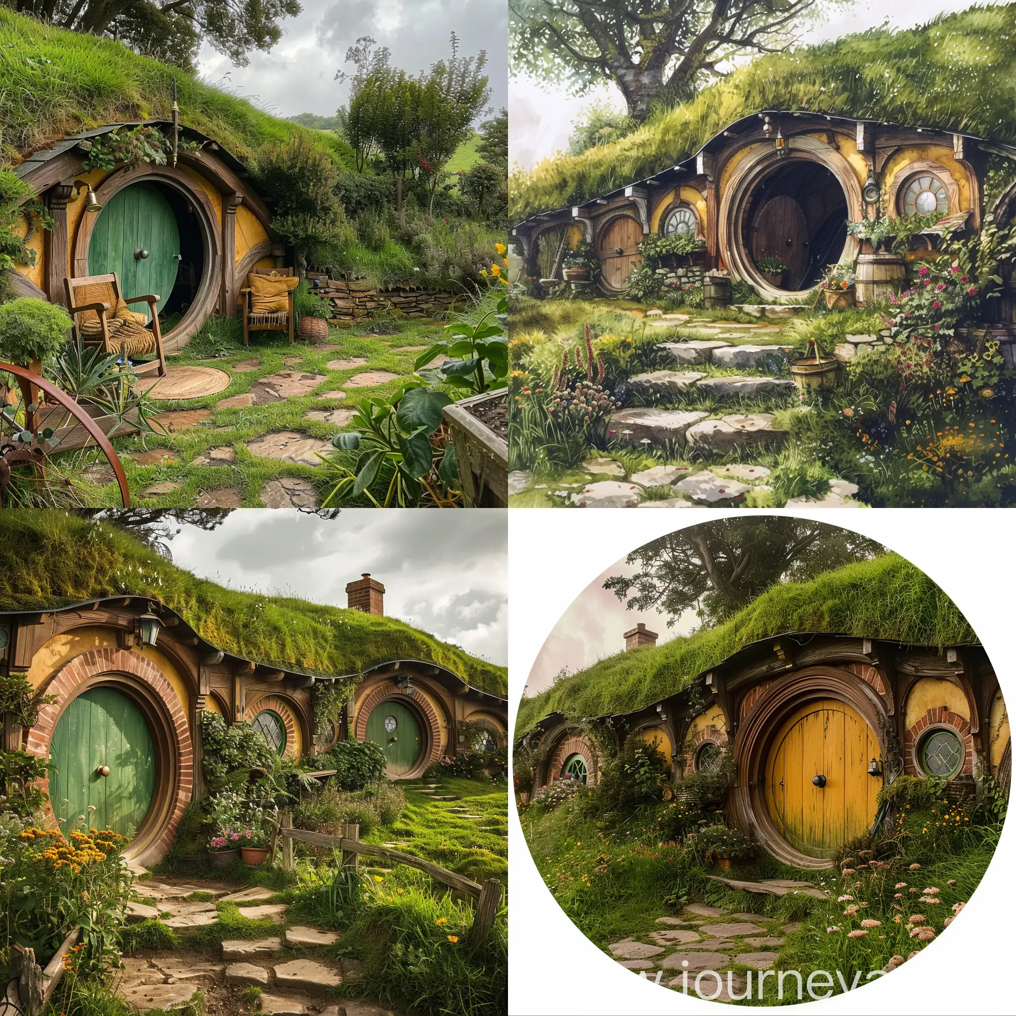 Hobbit-Hole-Residence-Bag-End-in-Scenic-Landscape