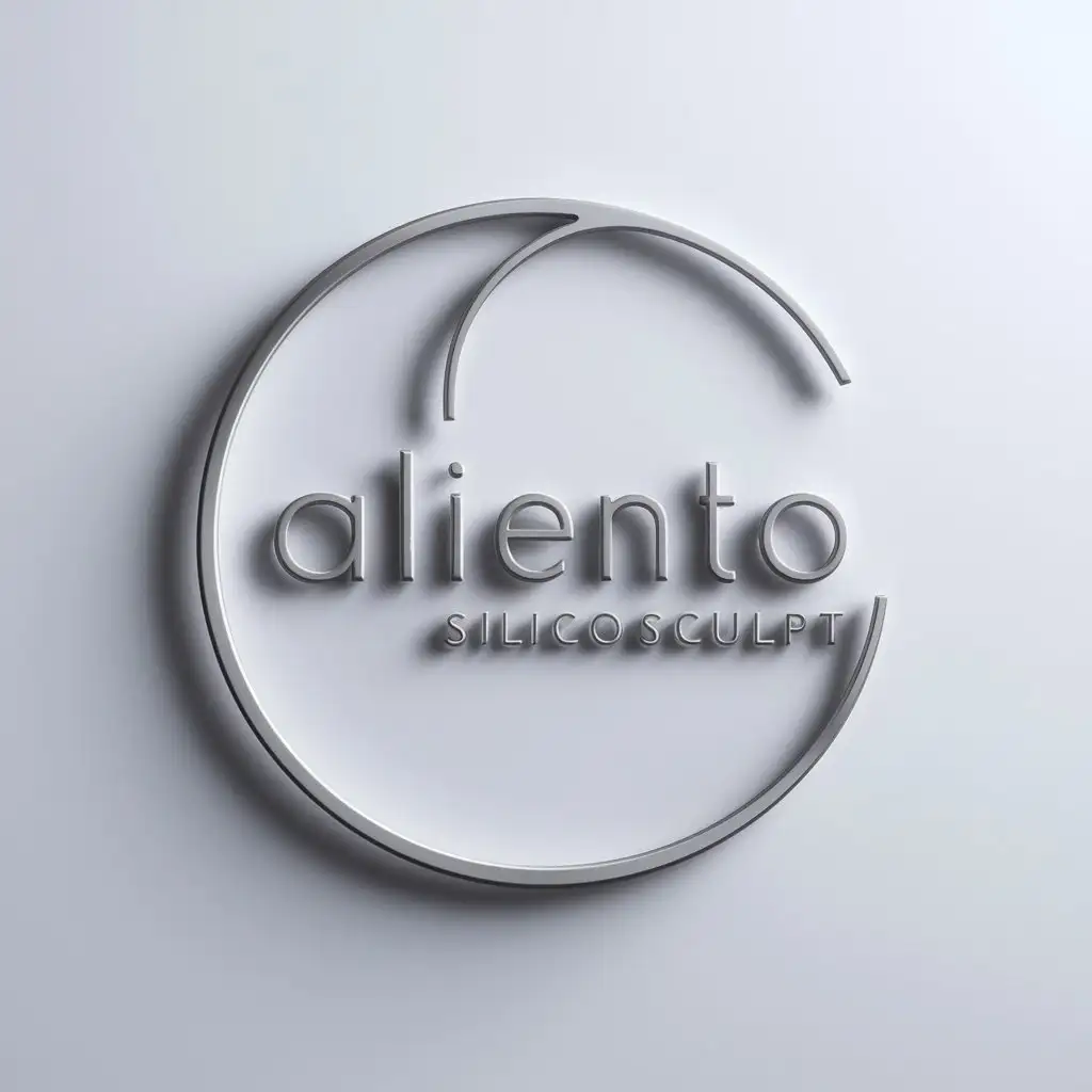 LOGO-Design-For-Aliento-SiliconSculpt-Minimalistic-Circle-with-Incomplete-Outline-and-Clear-Background