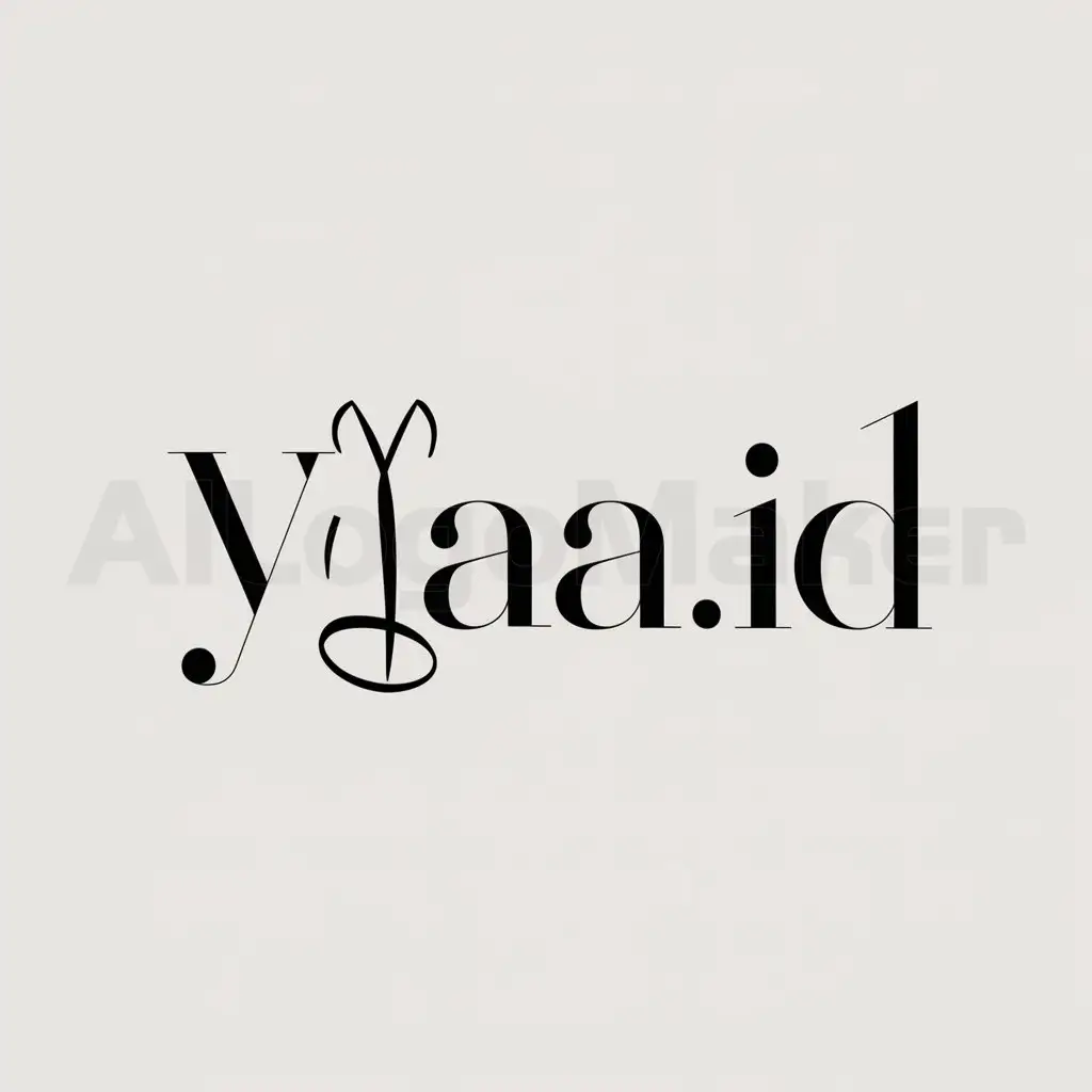 a logo design,with the text "Ylaa.id", main symbol:fashion,Minimalistic,be used in fashion industry,clear background