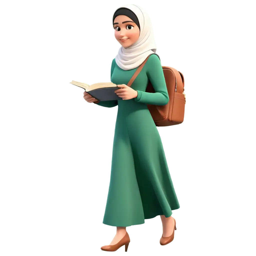 Vibrant-PNG-Image-Animated-Cartoon-Depicting-Diverse-Muslim-Women-in-Various-School-Settings