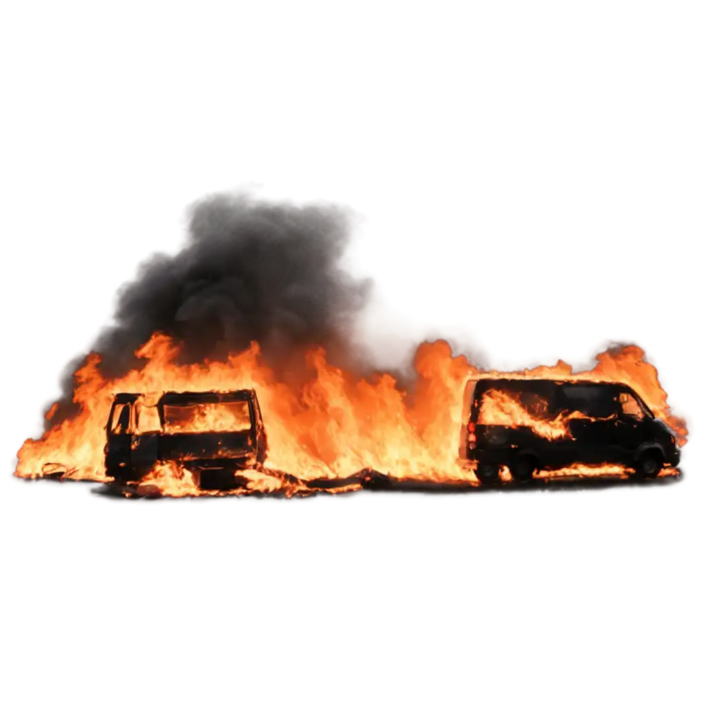 Striking-PNG-Image-Car-Engulfed-in-Flames