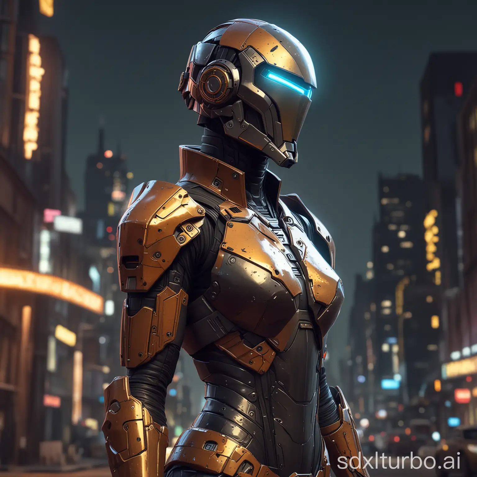 a shady futuristic assassin at night in a tight-fitting suit of armor, skinny, full glass visor helmet, neonpunk, borderlands, cel shading,  extremely detailed, cubism, artstation trending, high quality, artgerm, full body shot