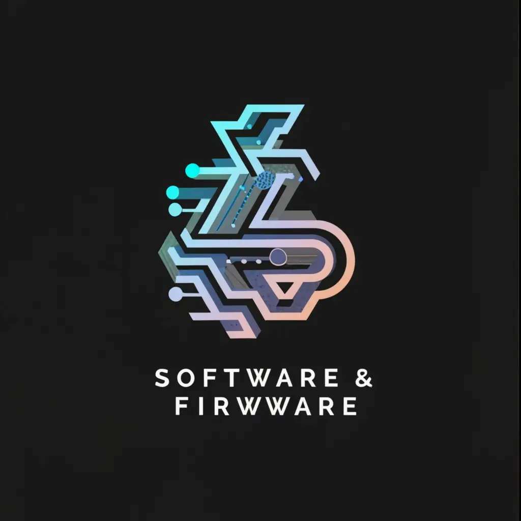 a logo design,with the text "Software & Firmware", main symbol:FS,complex,be used in Technology industry,clear background