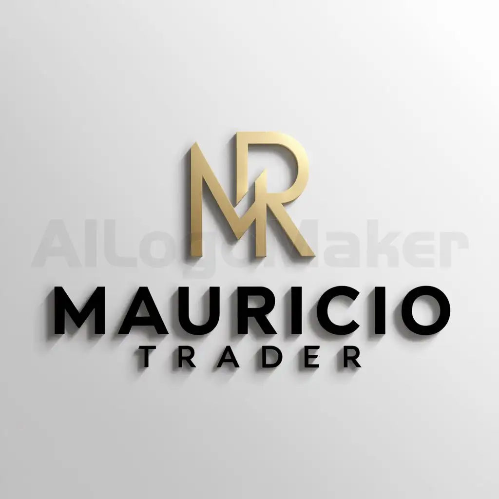 a logo design,with the text "MAURICIO TRADER", main symbol:MR TRADER,Moderate,clear background