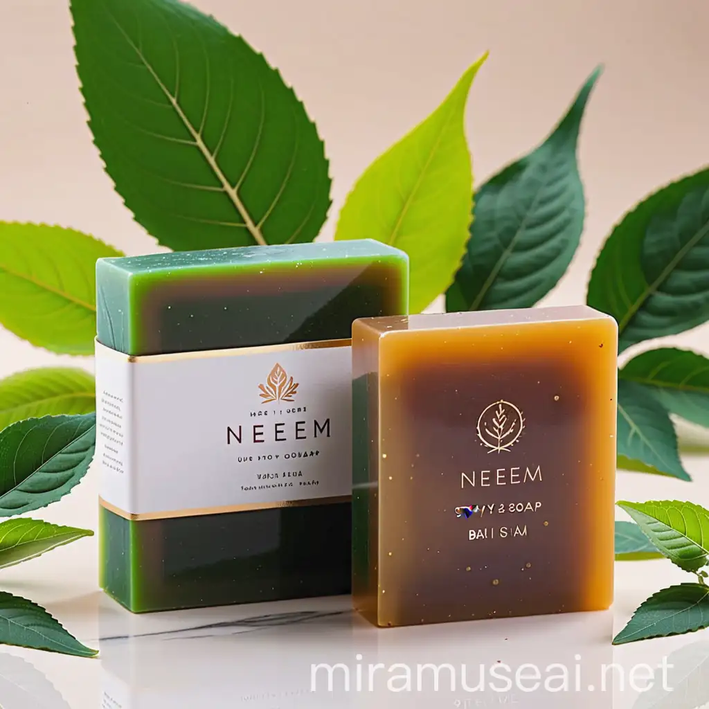 Neem Tulsi Bath Soap Bar with 98 Pure Glycerin for Youthful Skin Preservation