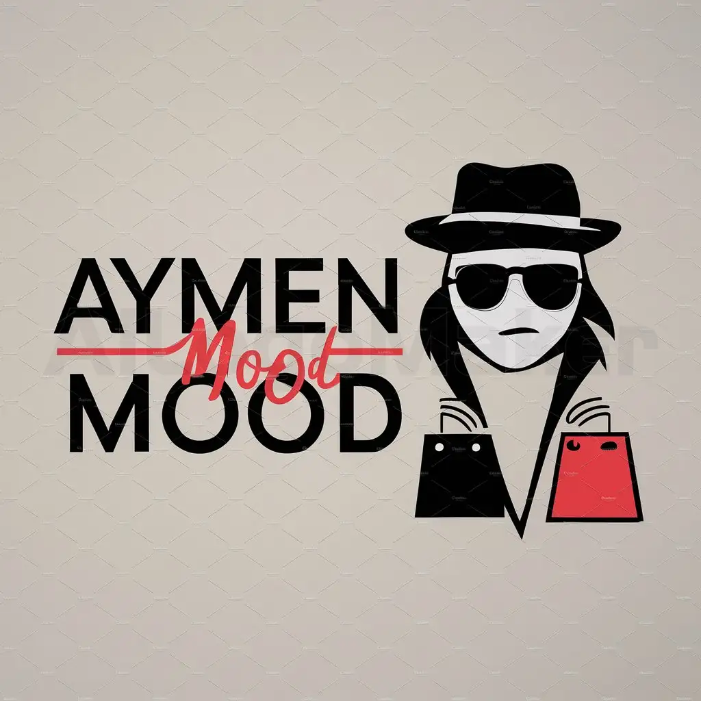a logo design,with the text "Aymen Mood", main symbol:FOR YOUTH FASHION STORE,Moderate,clear background