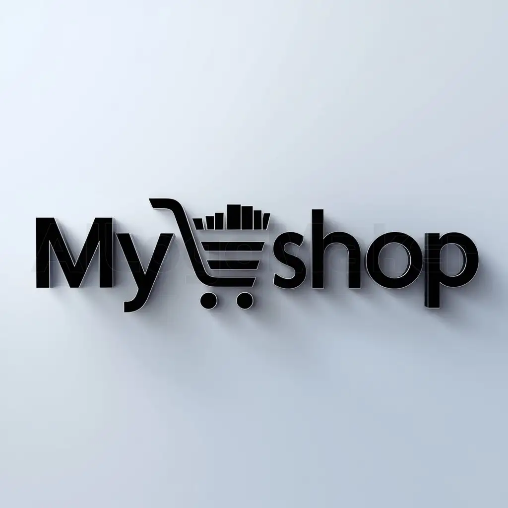 a logo design,with the text "My Shop", main symbol:shop,Moderate,clear background