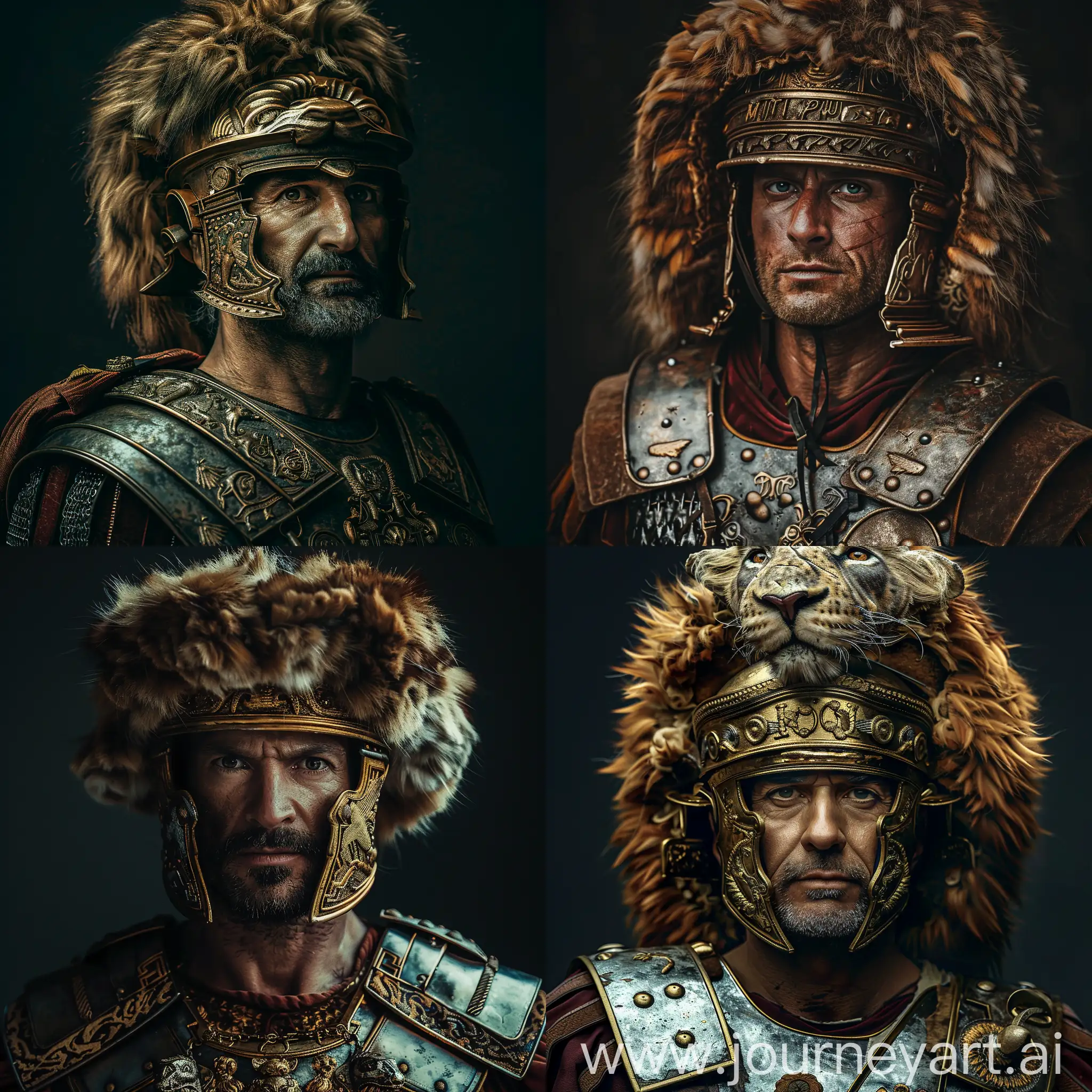 Regal-Portrait-of-Mithridates-Eupator-in-Roman-Armor-with-Lion-Pelt-Headgear