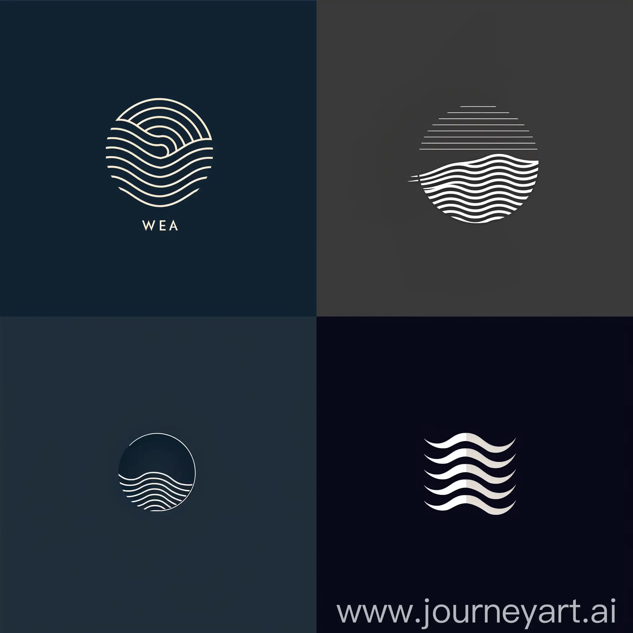 Logo, minimalism, vector GRAPHICS, WAVE