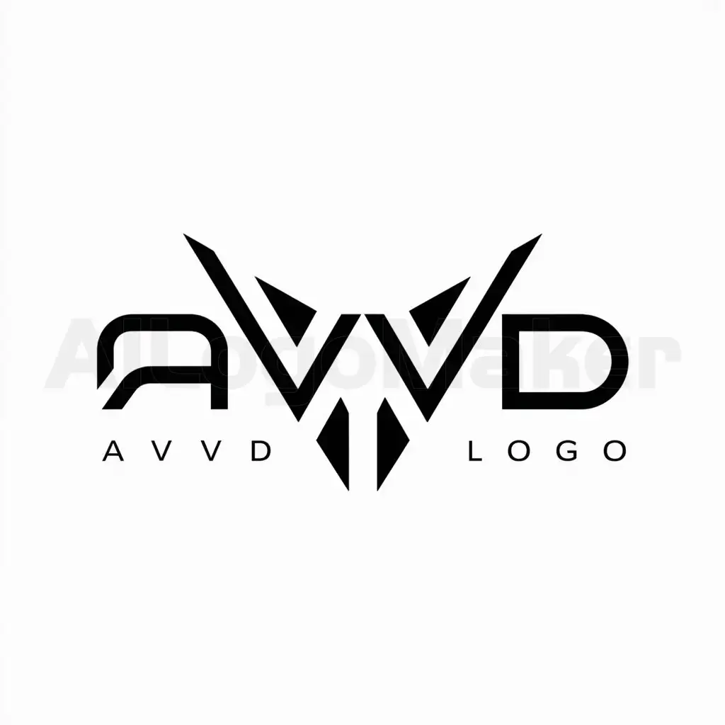 a logo design,with the text "AVVD", main symbol:AVVD,Minimalistic,be used in Технологии industry,clear background