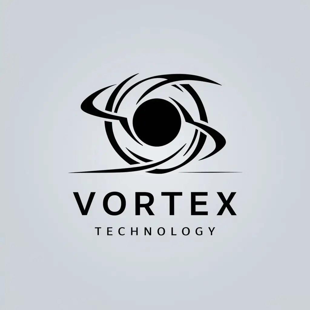 a logo design,with the text "Vortex Technology", main symbol:vortex,Moderate,be used in Technology industry,clear background