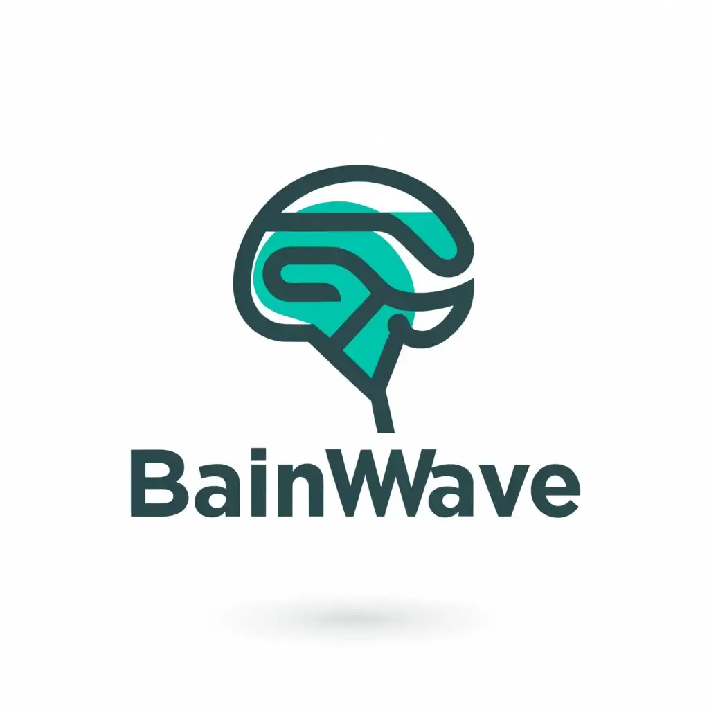 a logo design,with the text "Bainwave", main symbol:brain,Moderate,be used in Technology industry,clear background