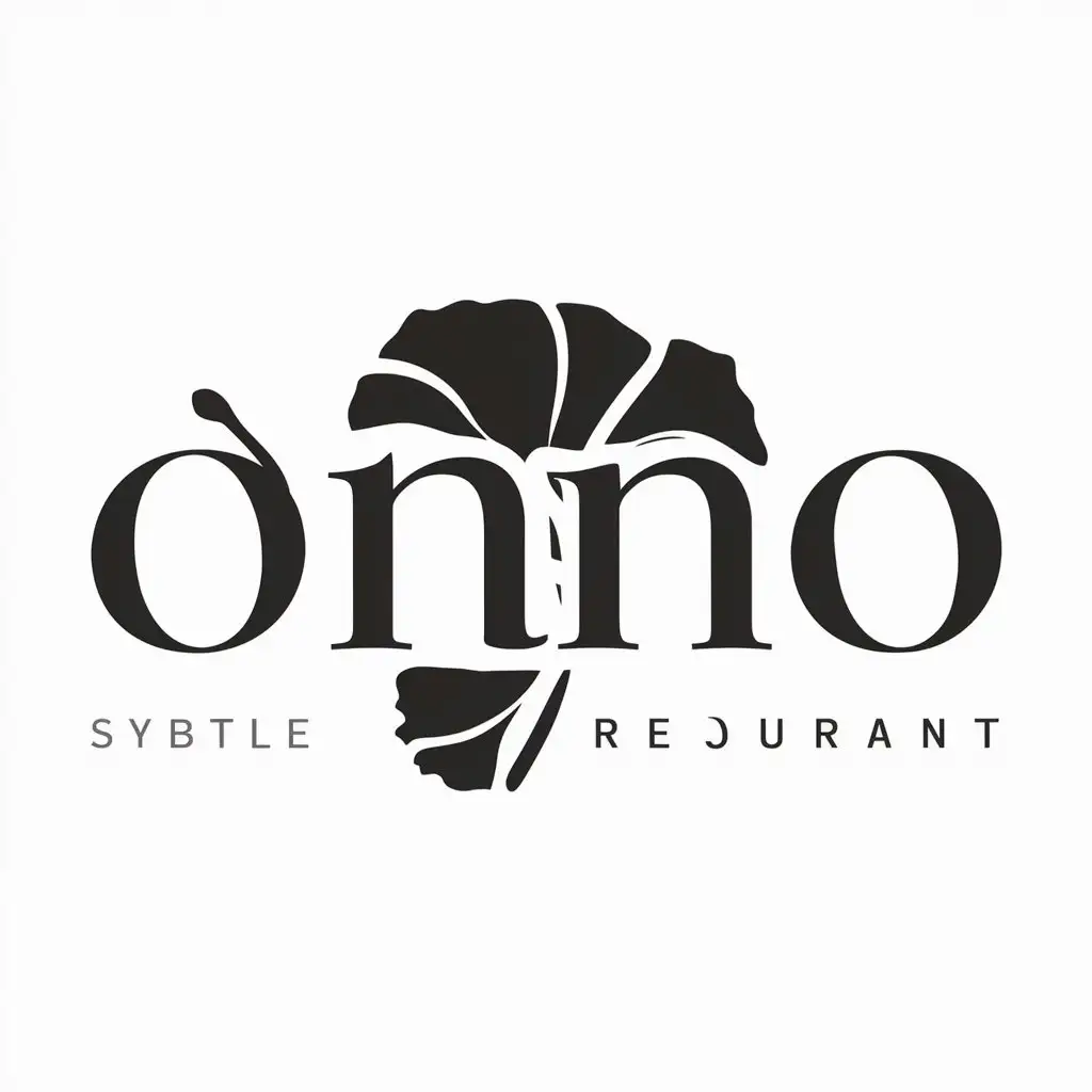 a logo design,with the text "OnnO", main symbol:Poppy,Moderate,be used in Restaurant industry,clear background