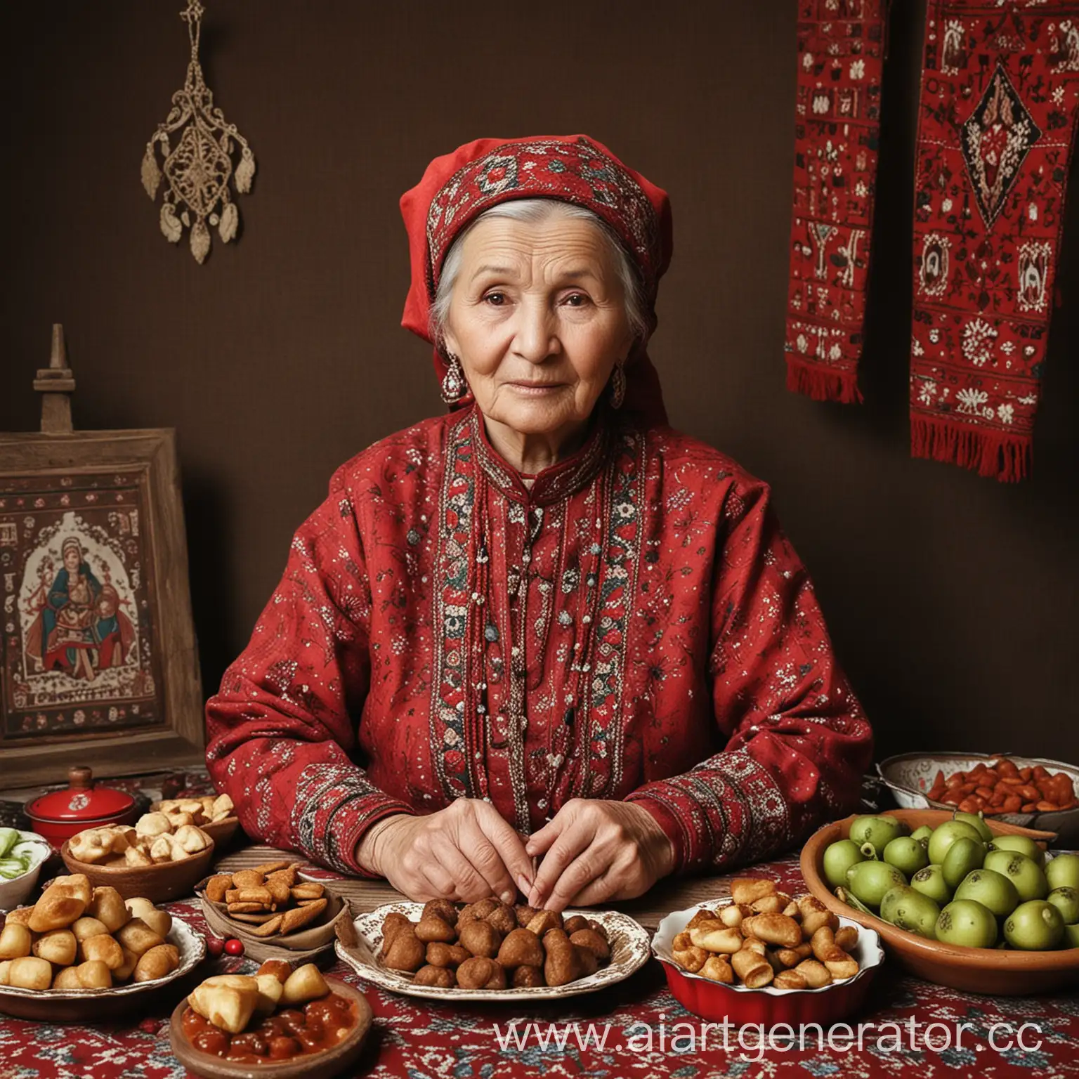Warmth-of-Bashkir-Grandmother-Cooking-Homemade-Tatar-Food