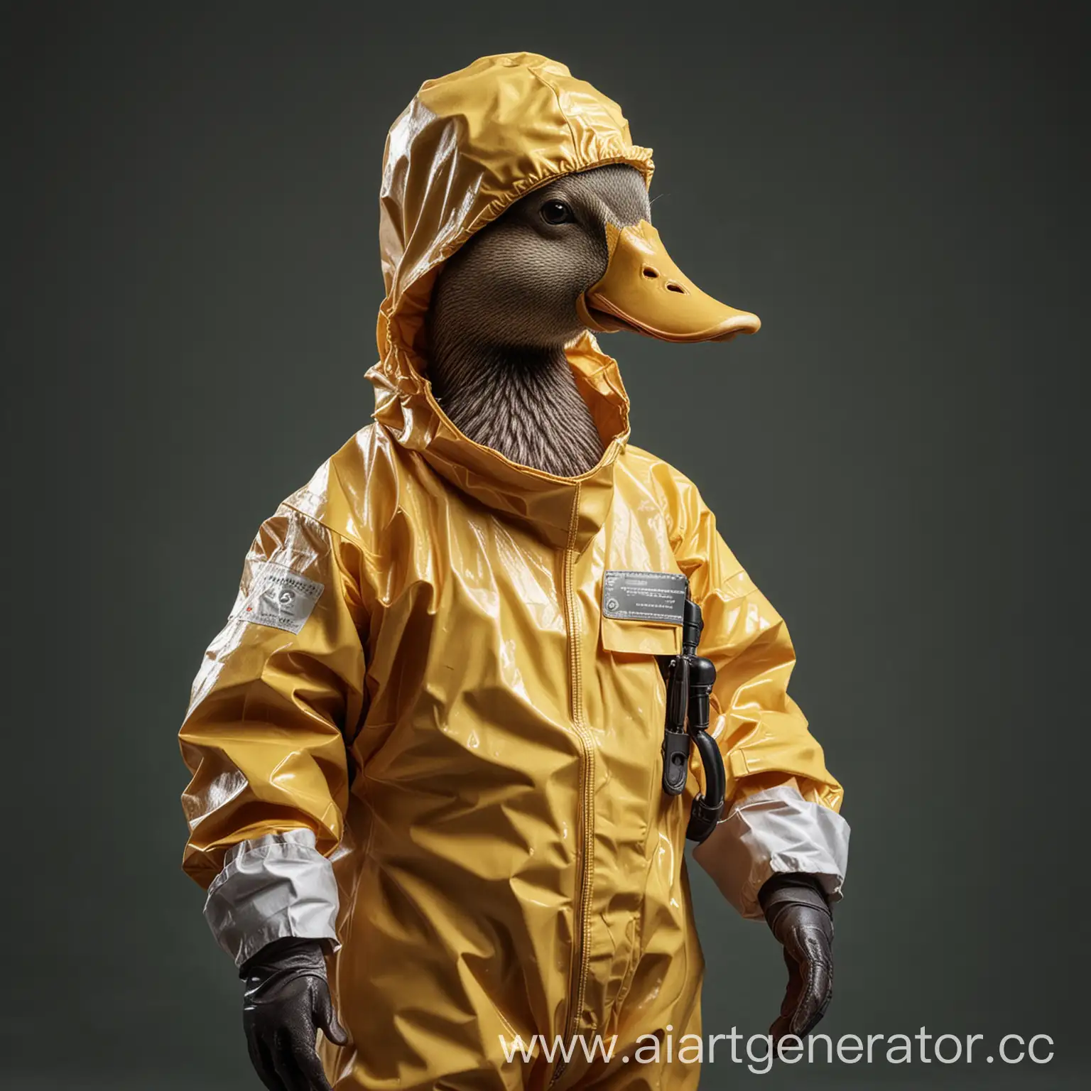 Duck-in-Chemical-Protection-Suit-Safety-Gear-for-Avian-Survival