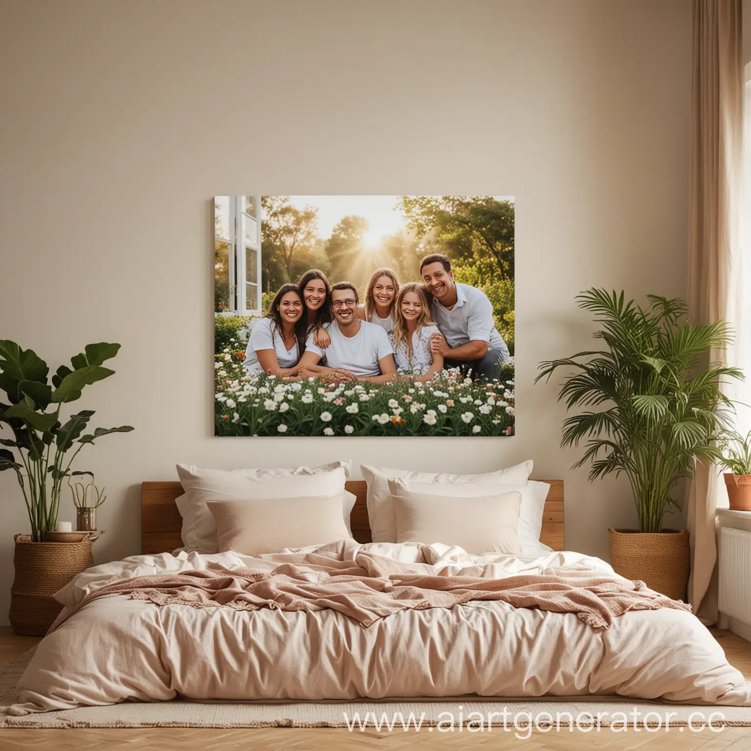 Warm-and-Cozy-Family-Bedroom-Canvas