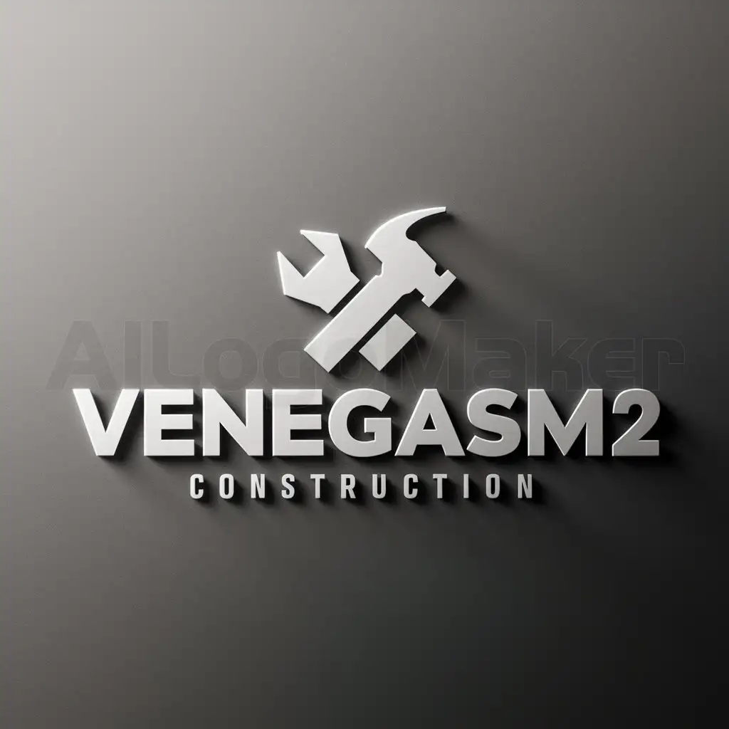 a logo design,with the text "VenegasM2", main symbol:Dom,Moderate,be used in Construction industry,clear background