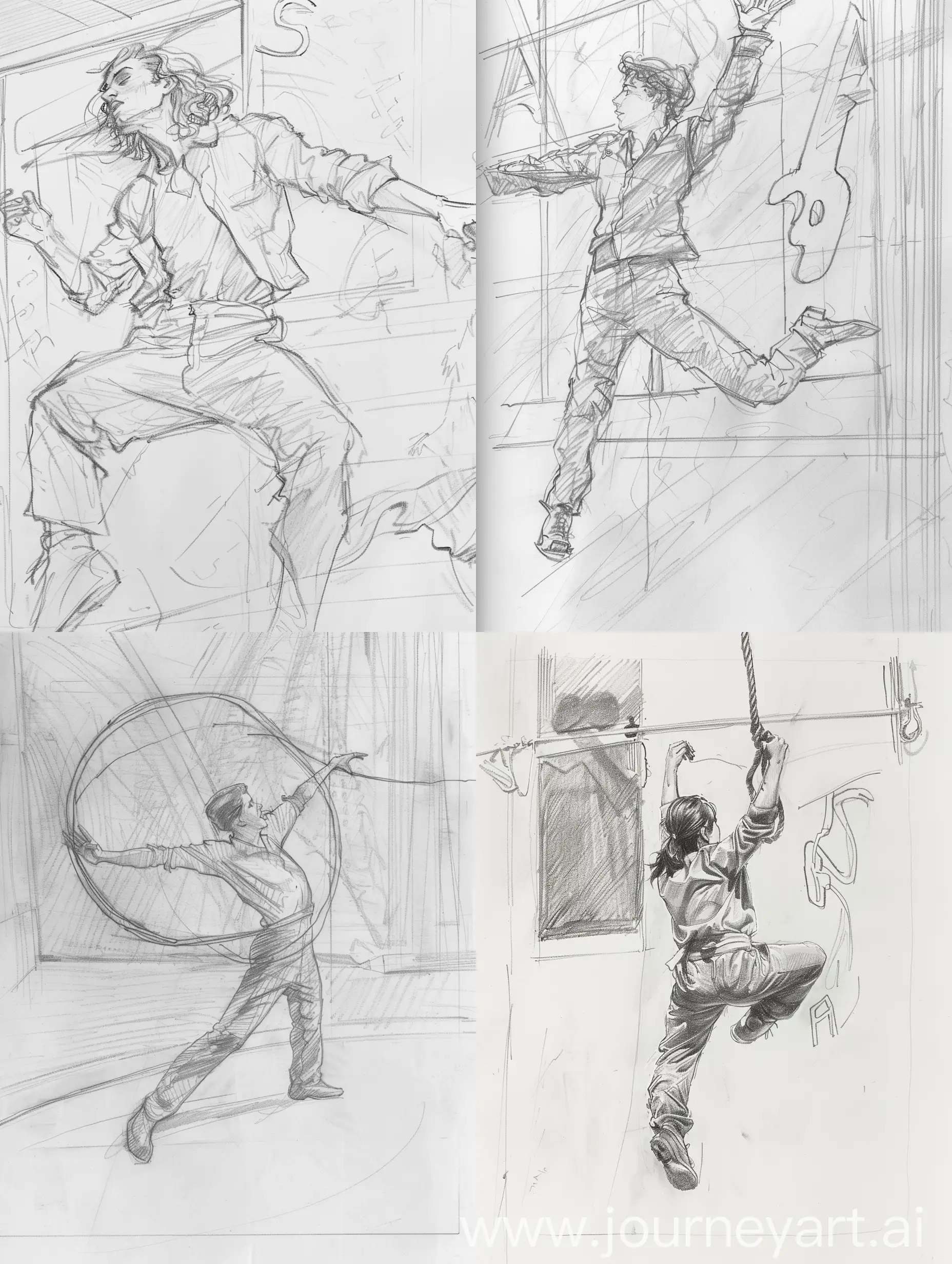 Dynamic-Circus-Performer-Sketch-in-Room-Setting