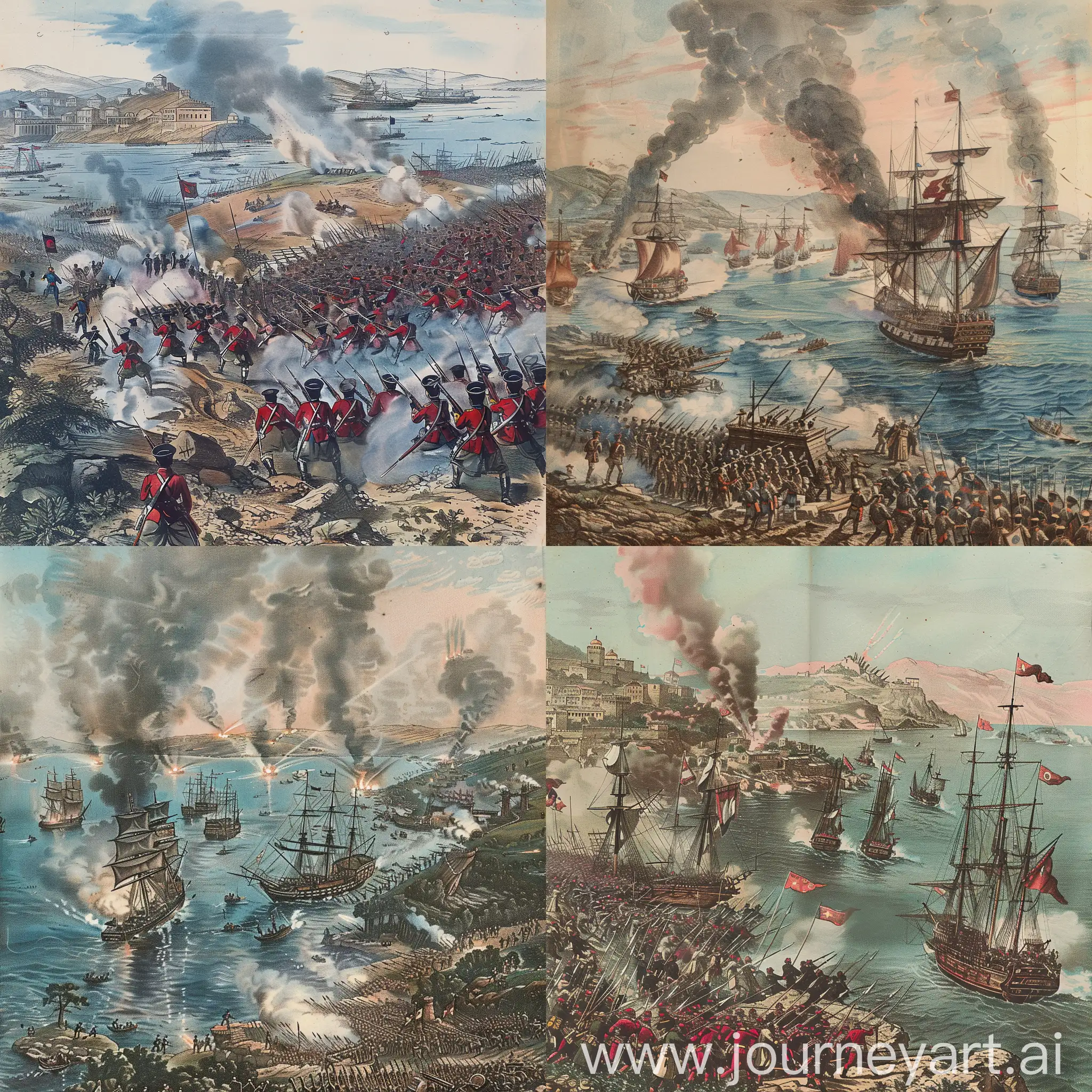 battle of dardanelles, colored