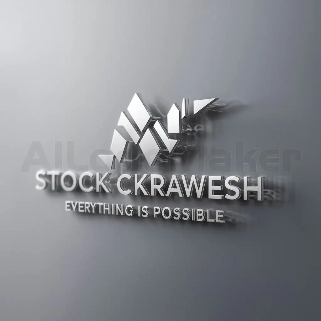 a logo design,with the text "STOCK  CKRAWESHnEverything  is  possible", main symbol:corporativo,Moderate,clear background