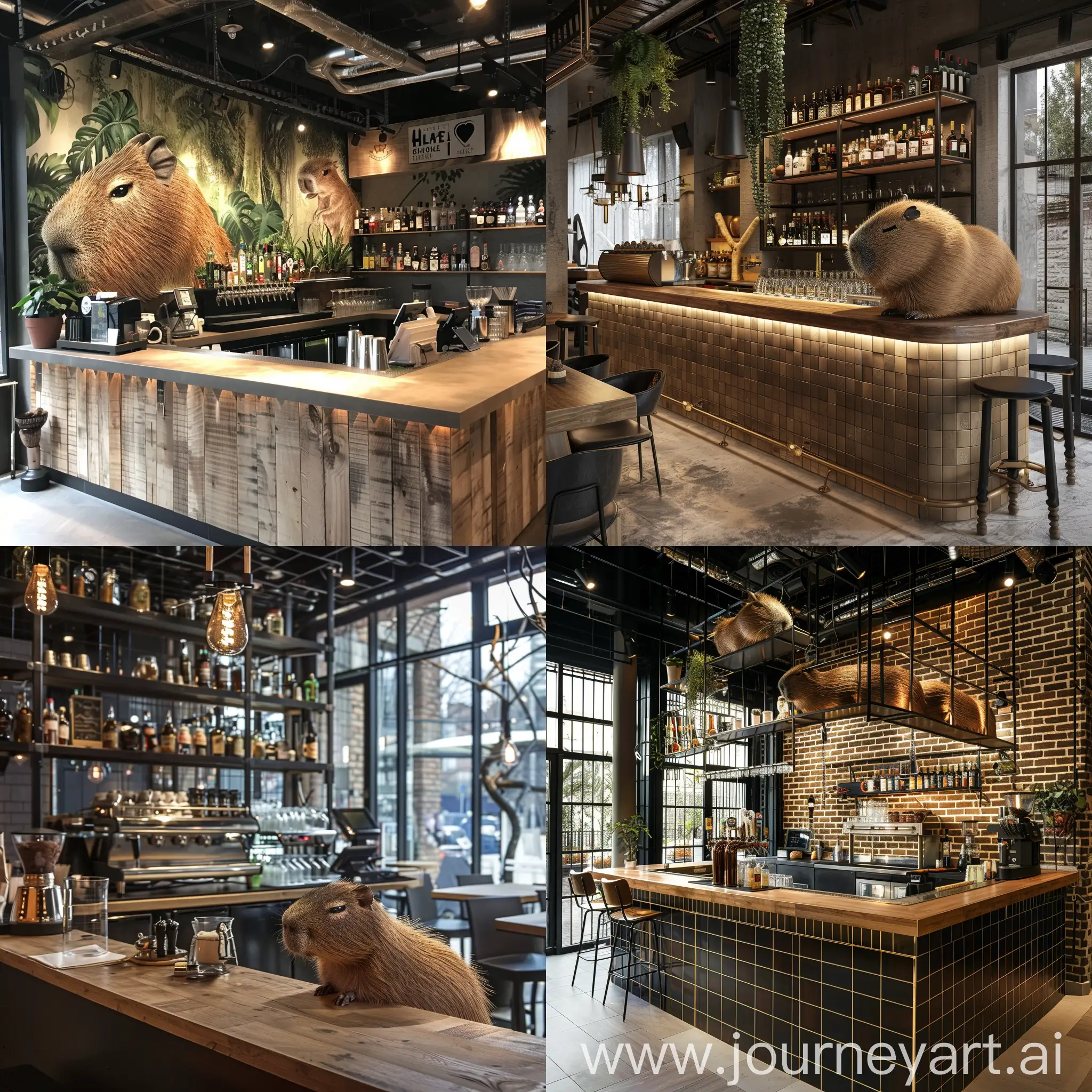 Urban-Caf-Bar-Counter-with-Capybara-Theme