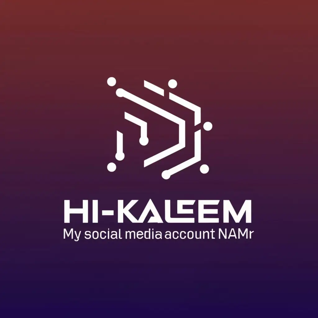 LOGO-Design-for-Hitech-Kaleem-Modern-Typography-with-Social-Media-Integration