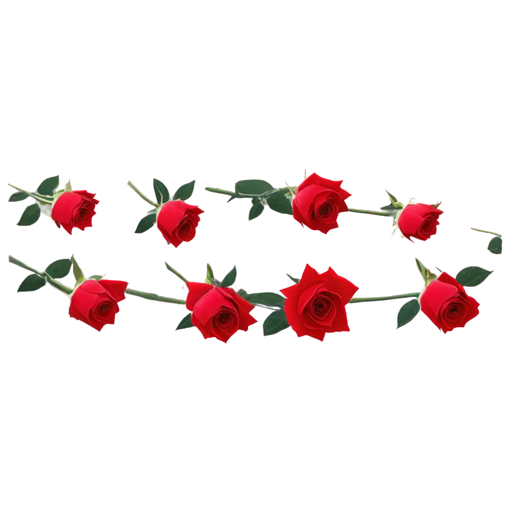 illustrations of red roses