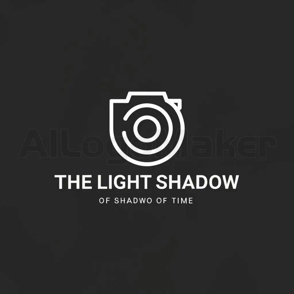 a logo design,with the text "The light and shadow of time.", main symbol:Photography, college students,Minimalistic,be used in Internet industry,clear background