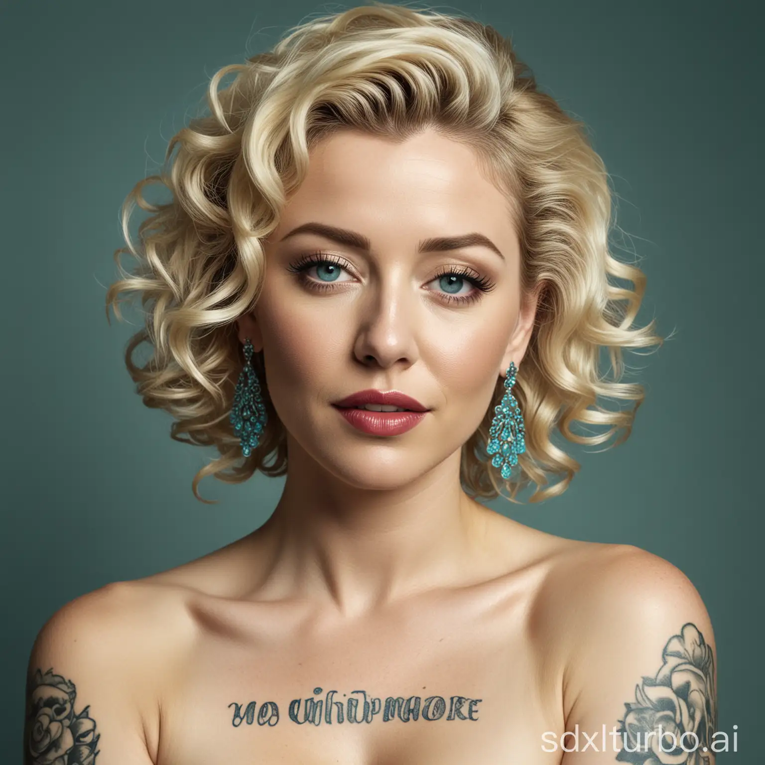 Graceful-Marilyn-Monroe-Lookalike-in-Monochromatic-Portrait