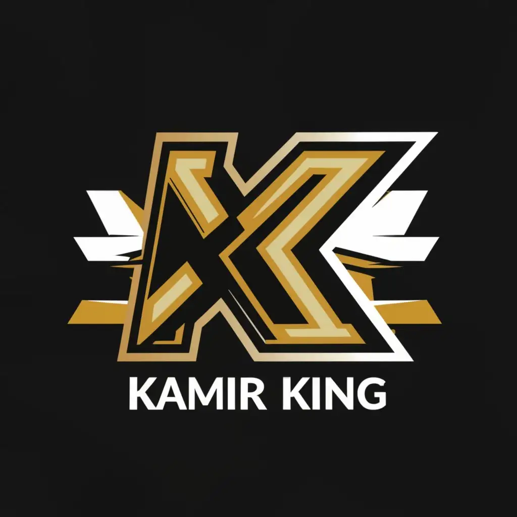 a logo design,with the text "Kamir King", main symbol:KK with,Moderate,be used in Sports Fitness industry,clear background