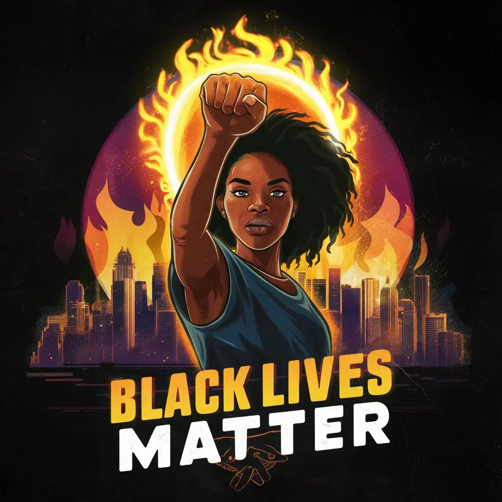 Empowering Black Minds Vibrant Graphic Artwork Celebrating Black Identity and Unity