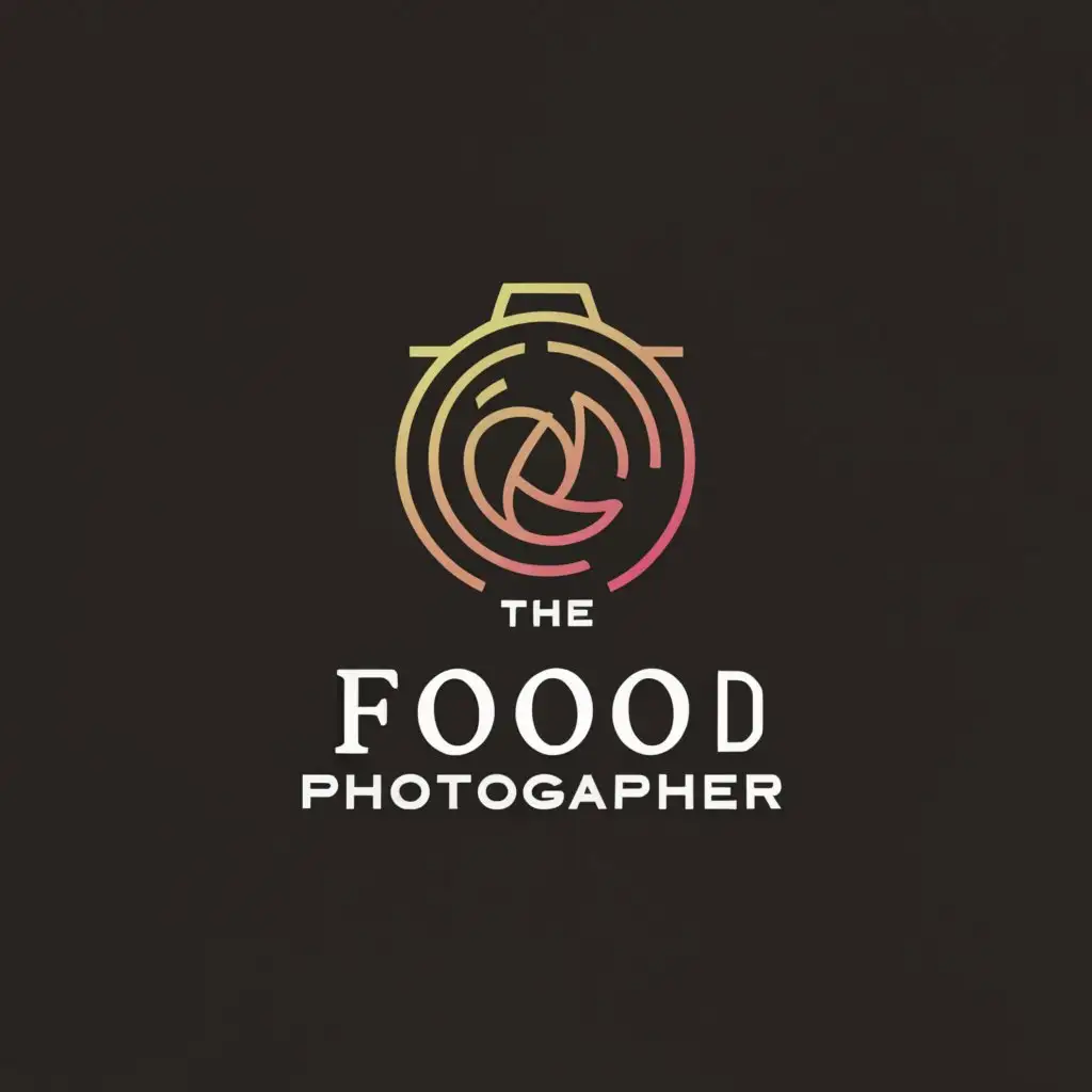 a logo design,with the text "The Food Photographer", main symbol:photography camera,complex,be used in Others industry,clear background