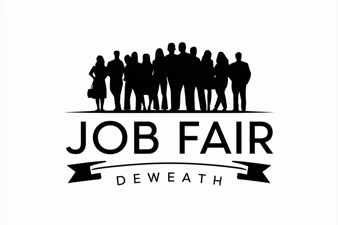 Job Fair Logo Design Concept with Vibrant Colors and Professional Elements