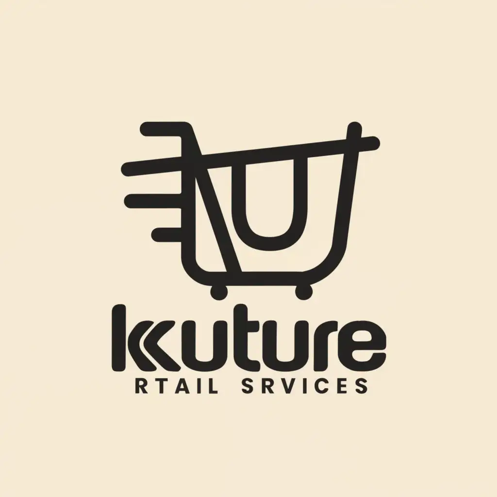 a logo design,with the text "Kulture Retail Services", main symbol:retail cart logo,Minimalistic,clear background