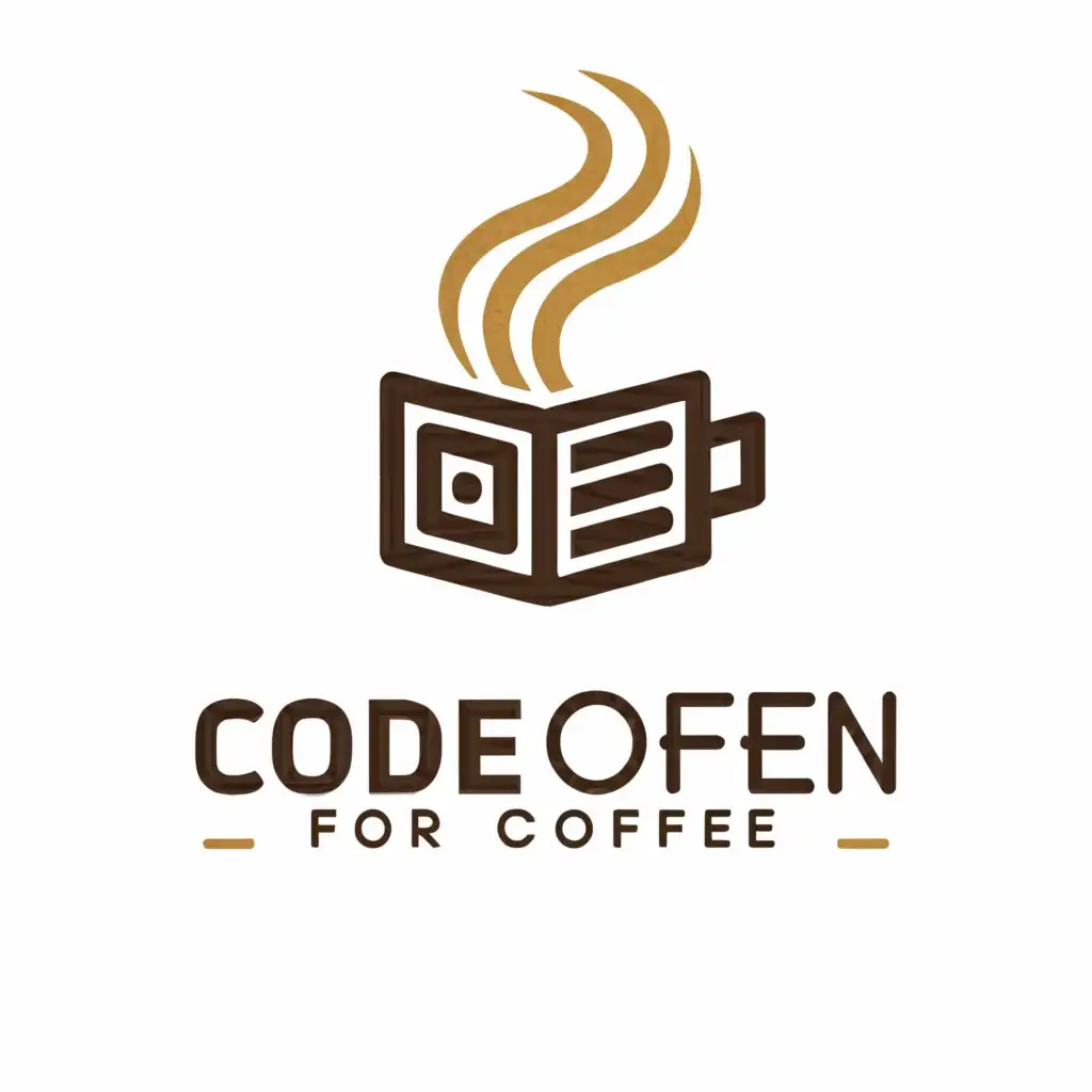 a logo design,with the text "code for coffee", main symbol:law book, coffee,Moderate,be used in Legal industry,clear background