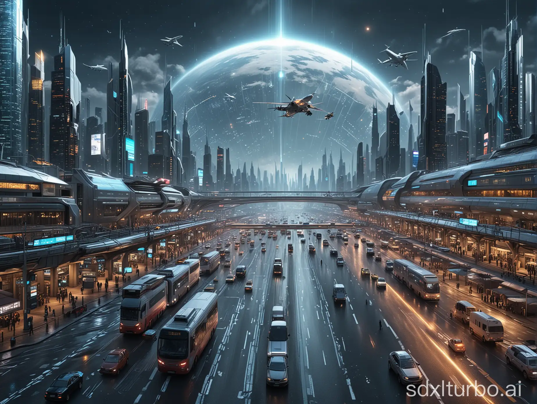 Futuristic-Urban-Landscape-Realtime-Holographic-Traffic-and-Weather-Display