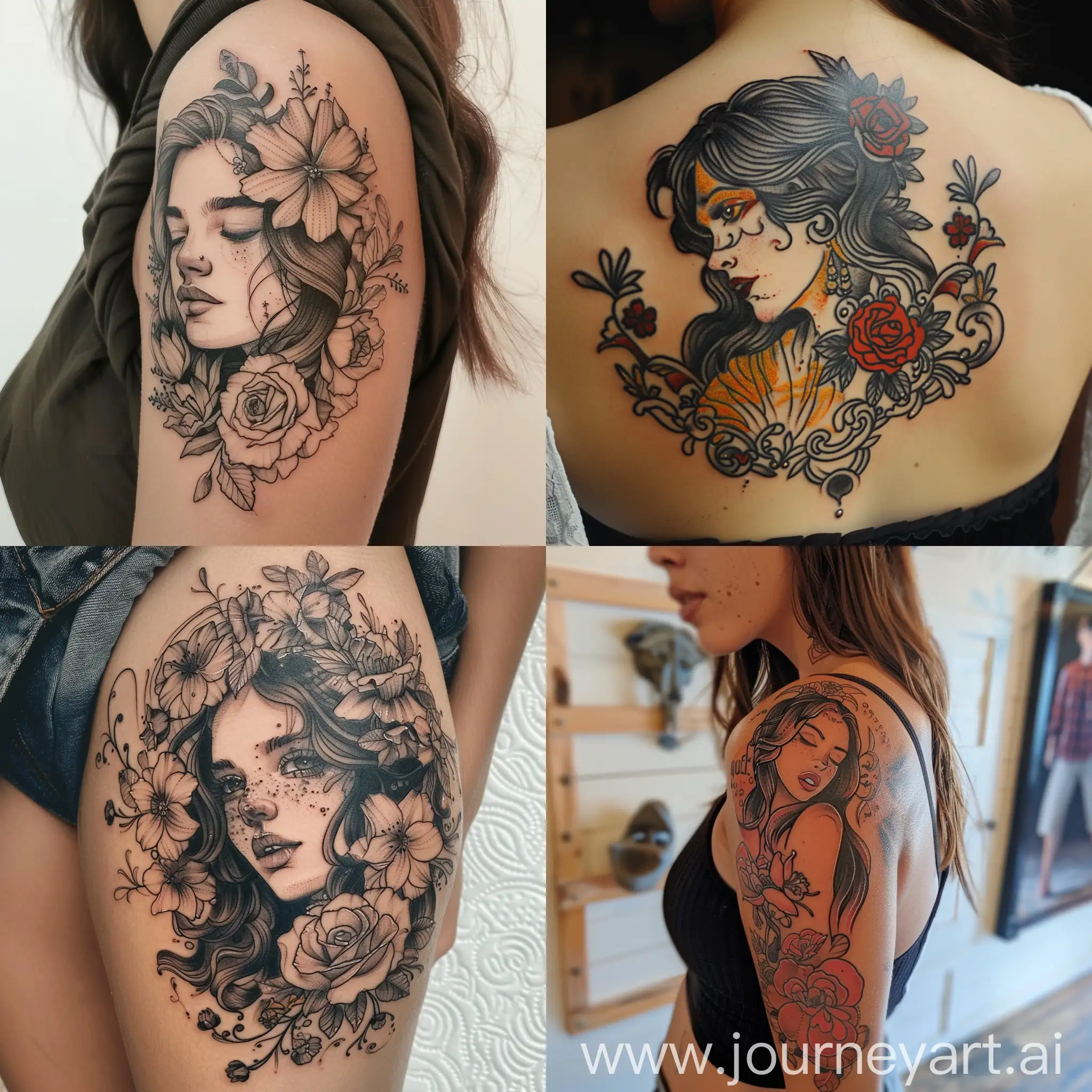 Girl-with-Juiles3-Tattoo-Portrait
