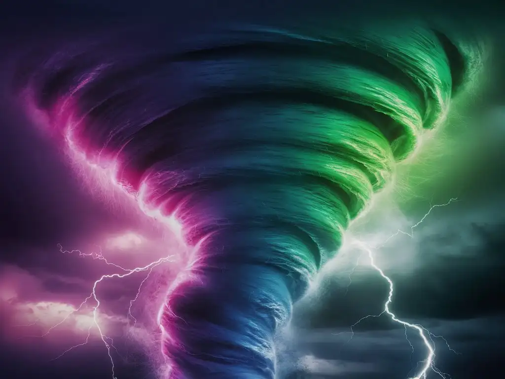Vibrant-Luminous-Colors-Twirling-in-Tornado-Formations