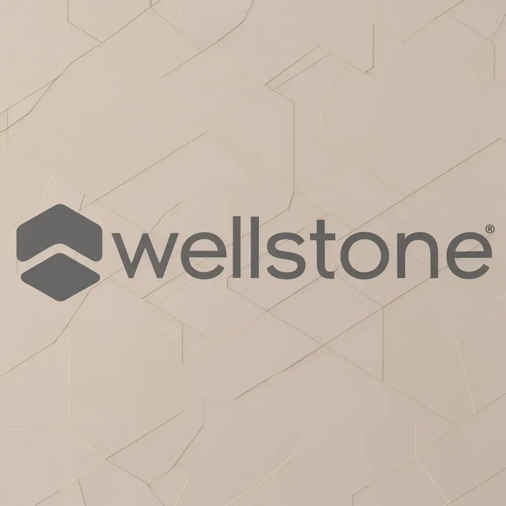 a logo design,with the text "WellStone", main symbol:hexagon stone,Moderate,clear background