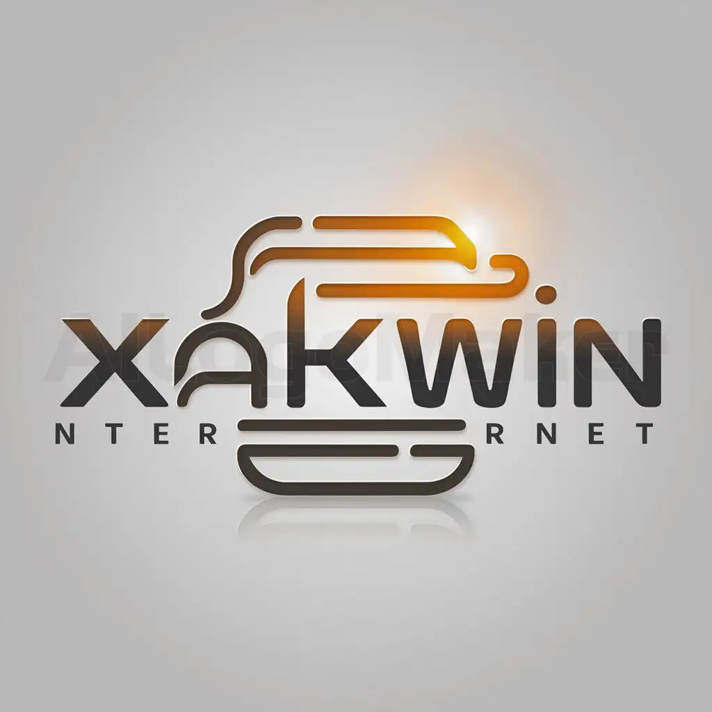 a logo design,with the text "xakwin", main symbol:электроника,Moderate,be used in Internet industry,clear background