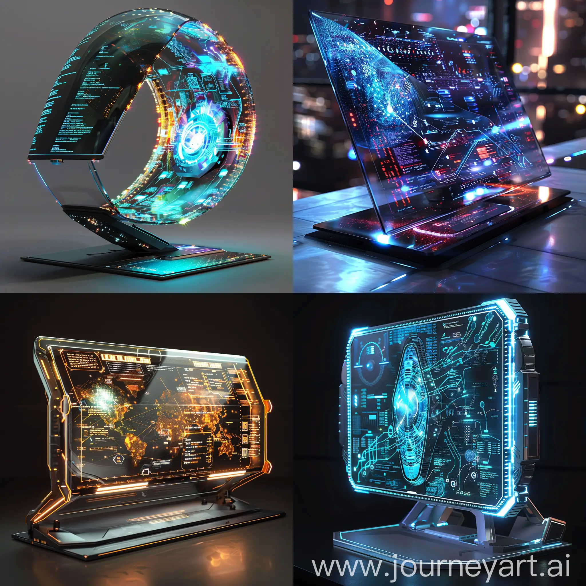 Futuristic-PC-Monitor-with-Quantum-Dot-OLED-and-Holographic-Display