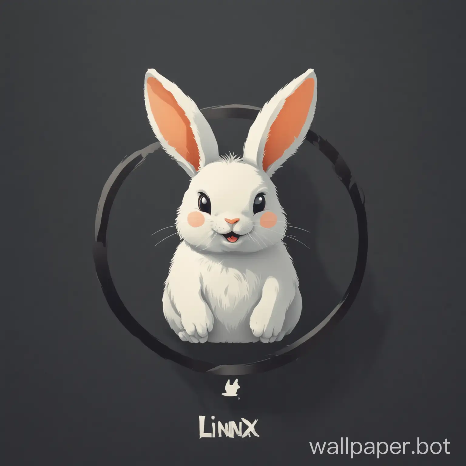 Linux-Distro-Logo-Design-Featuring-a-Rabbit