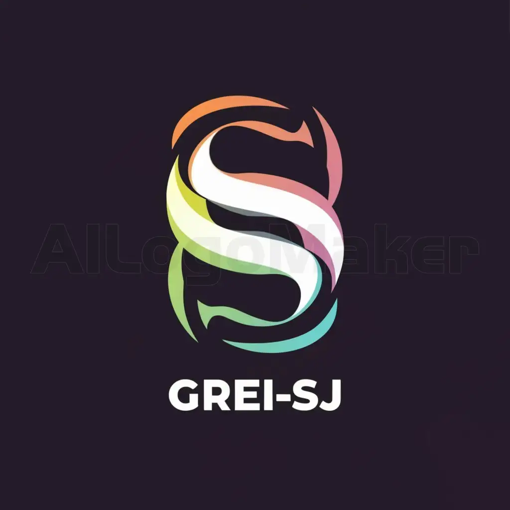 a logo design,with the text "grei_Sj", main symbol:anime video,Moderate,be used in Internet industry,clear background
