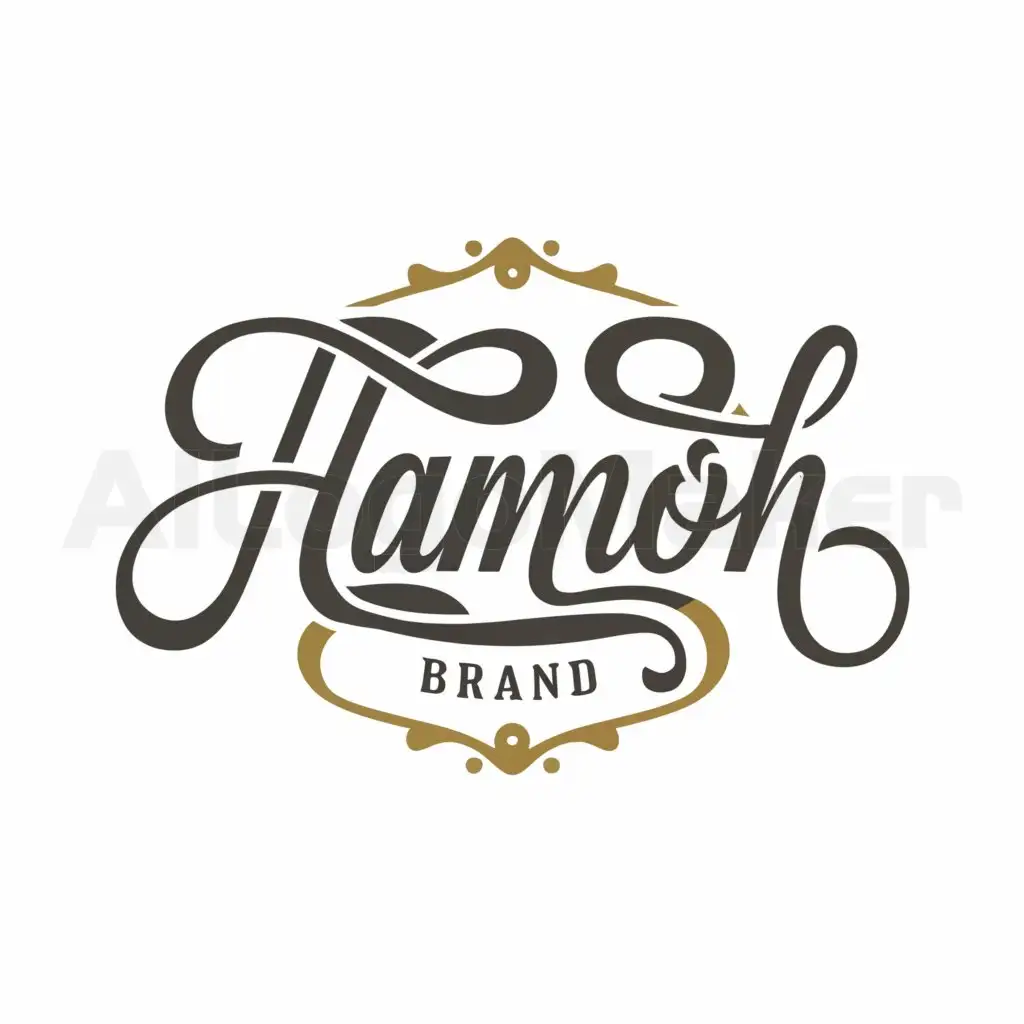 a logo design,with the text "Hamroh brand", main symbol:The translation of input, or simply the repetition of input (All content must be strictly consistent with the input, including case sensitivity, in the case where input is in English),complex,be used in Retail industry,clear background