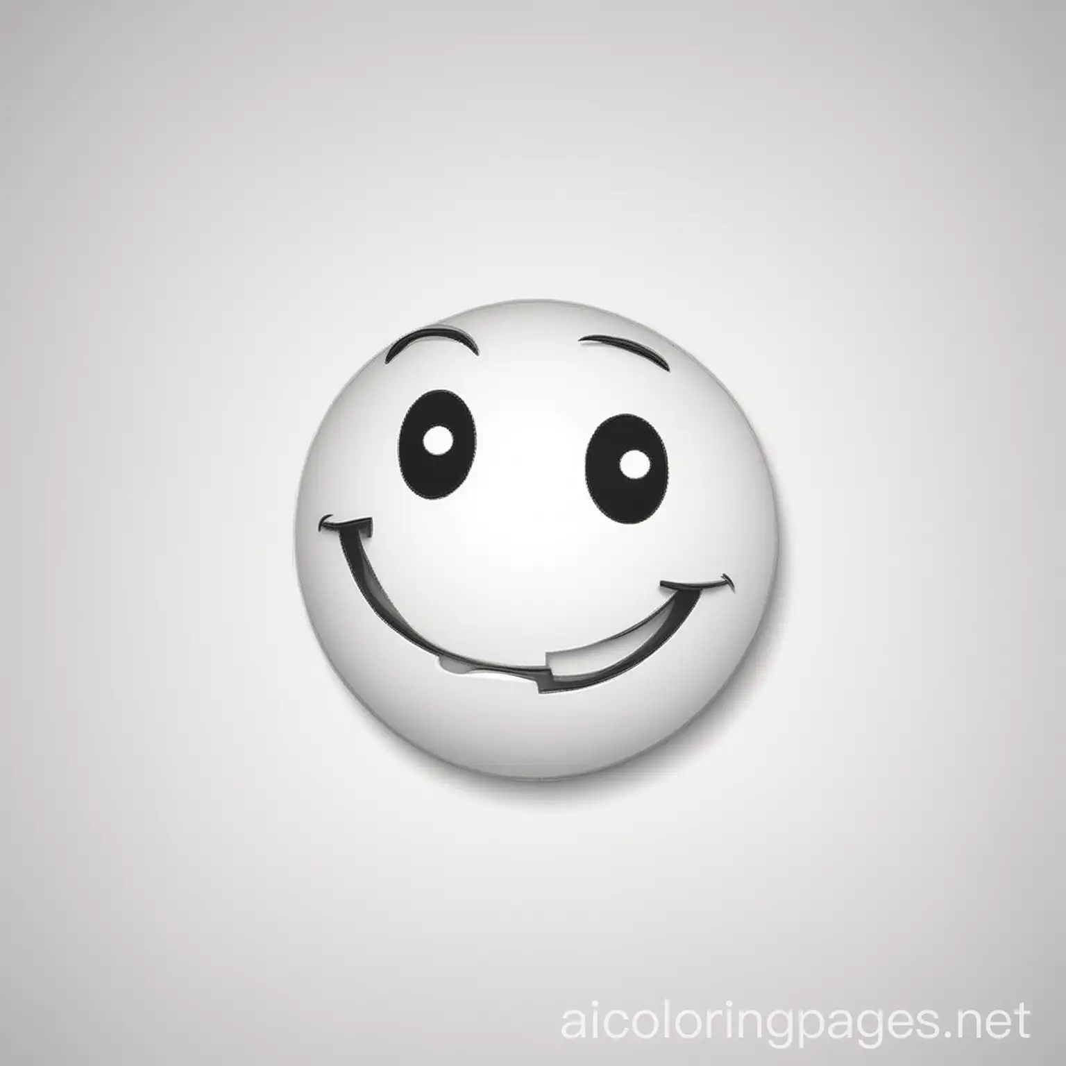 Simple-Emoji-Happiness-Coloring-Page-Joyful-Line-Art-on-White-Background