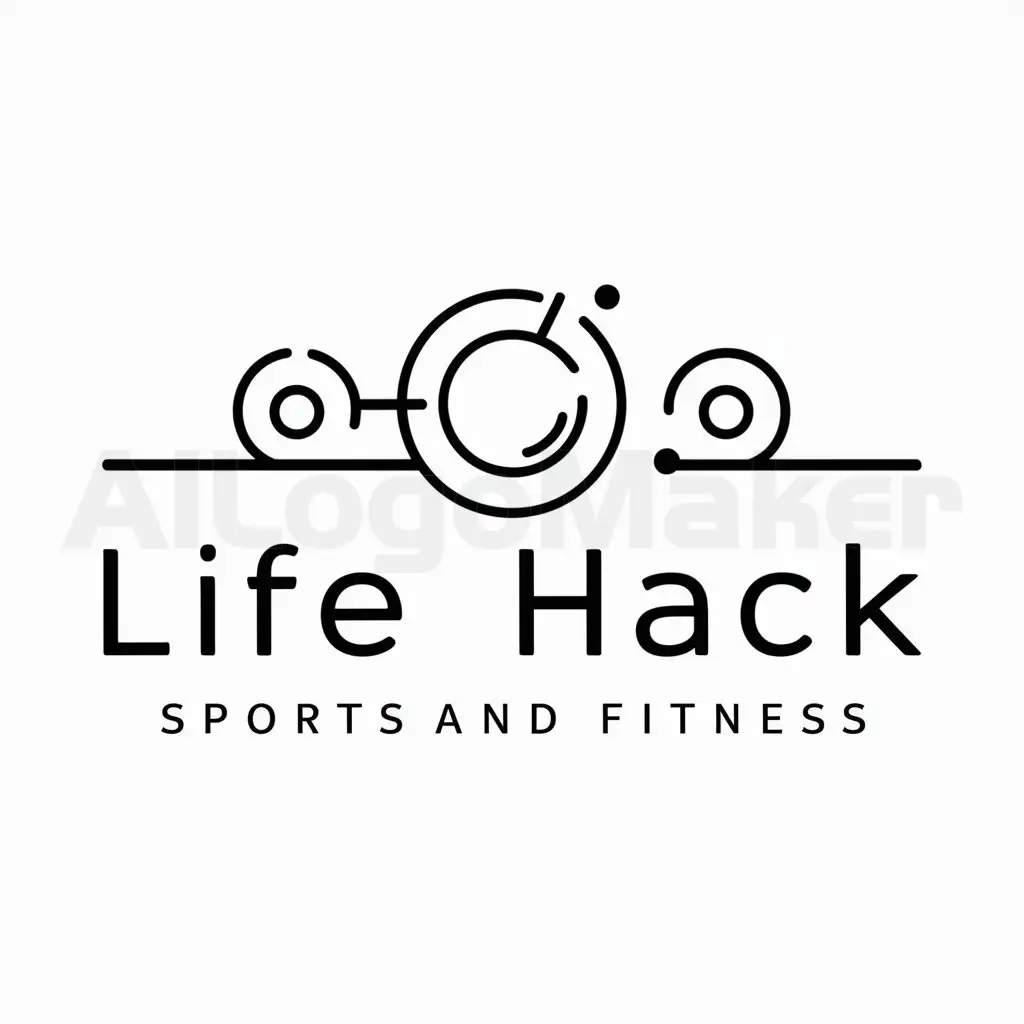 LOGO-Design-for-Life-Hack-Minimalistic-Natural-Chemistry-Symbol-for-Sports-Fitness-Industry