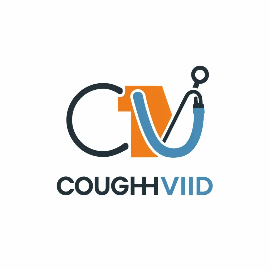 a logo design,with the text "COUGHVID", main symbol:CV,Moderate,be used in Medical Dental industry,clear background